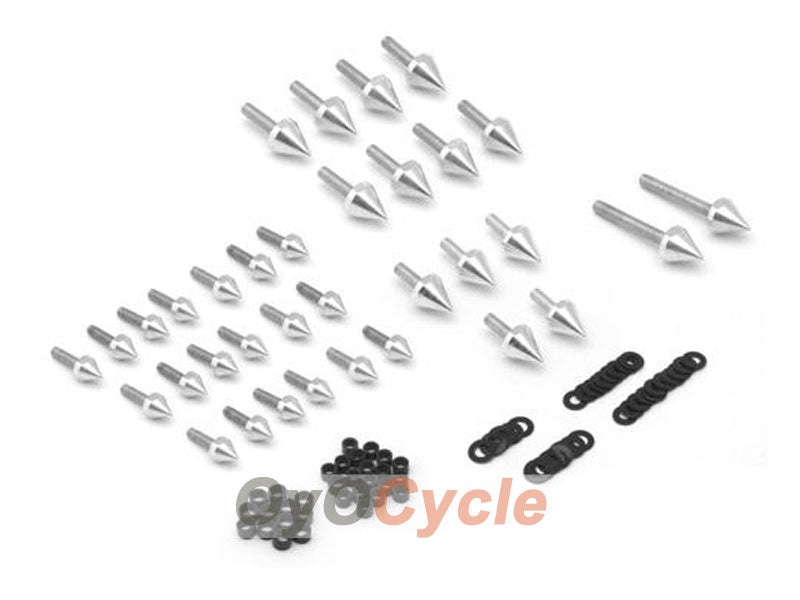 Boulons de visière pour Suzuki GSXR1300 Hayabusa 99-07 - Argent #OYO87903363