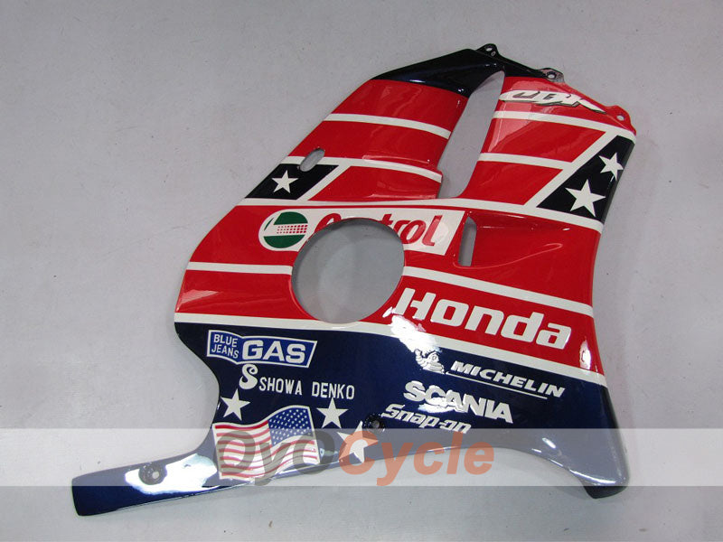Kit de carénages injection pour CBR250RR 90-94 - Rouge, Bleu - Castrol #OYO87902956