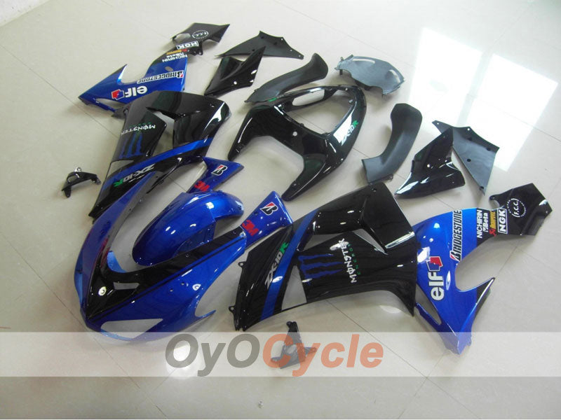 Kit de carénage à injection pour NINJA ZX-10R 06-07 - Bleu, noir - Monster #OYO87901625