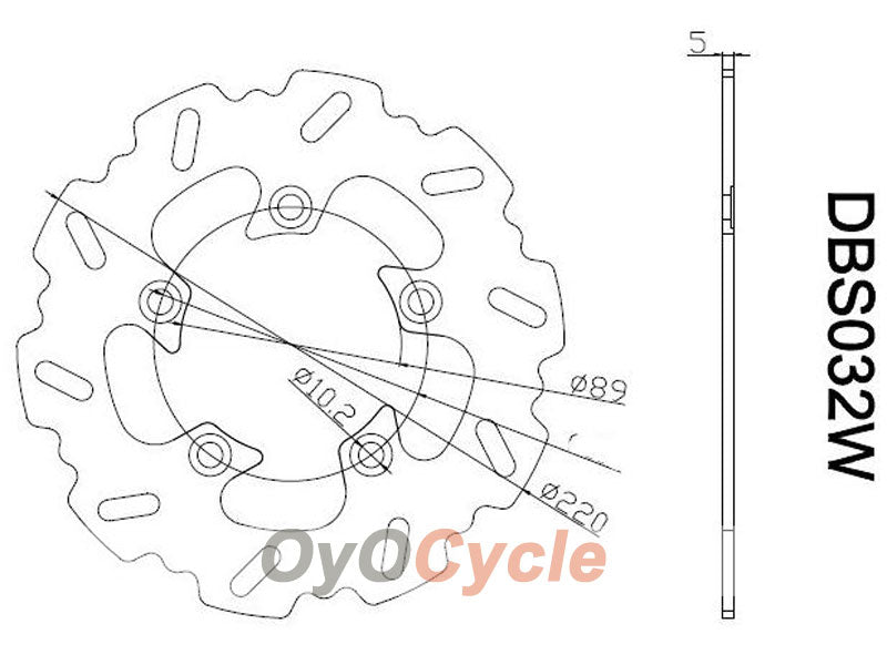 Disques de frein pour Suzuki GSXR1000 03-04 #OYO87903455