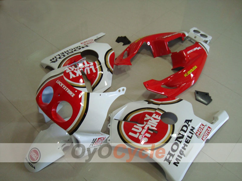 Kit de carénages injection pour CBR250RR 90-94 - Rouge, Blanc - Lucky Strike #OYO87902955 Image principale du produit