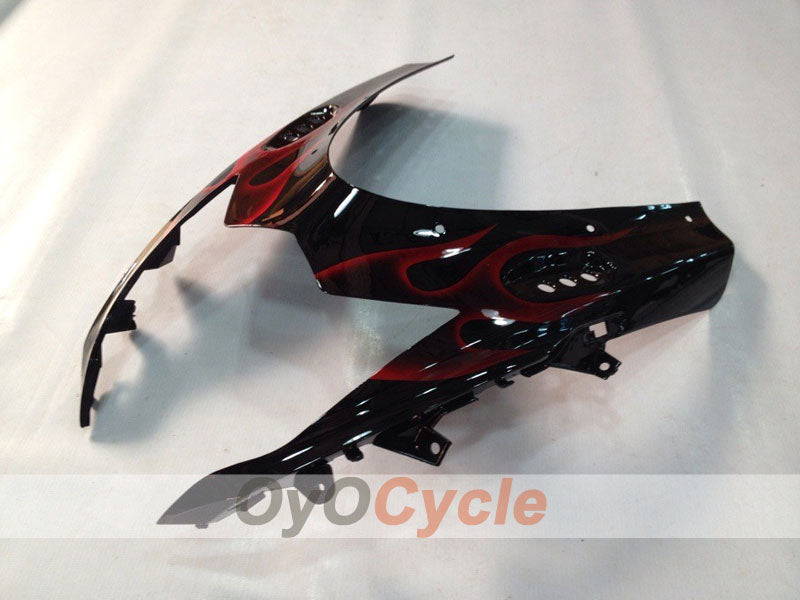 Kit de carénage à injection pour GSX R750 11-26 - Rouge, noir - Flamme #OYO87901470