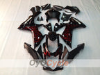 Kit de carénage à injection pour GSX R750 11-26 - Rouge, noir - Flamme #OYO87901470