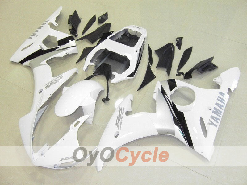 Kit de carénage à injection pour YZF-R6 05 - Blanc, Noir - Style d'usine #OYO87902634