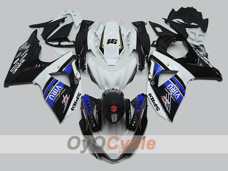 Kit de carénage à injection pour GSX R1000 09-16 - Bleu, Blanc, Noir - VIRU #OYO87904706