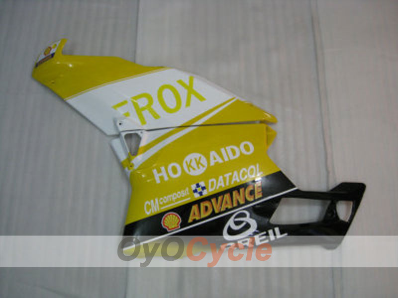 Kit de carénage à injection pour Ducati 749 05-06 - Jaune, Blanc - Xerox #OYO87902164