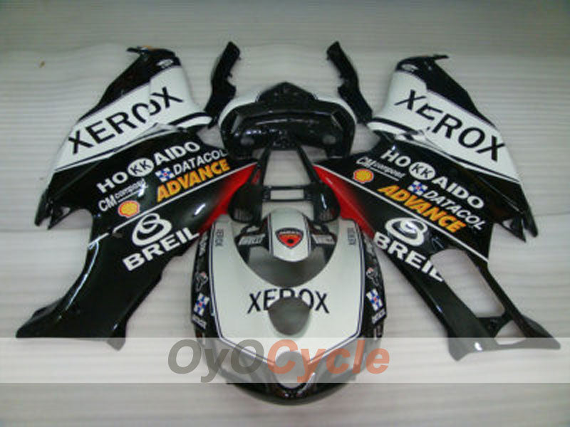 Kit de carénage à injection pour Ducati 749 05-06 - Blanc, Noir - Xerox #OYO87902165