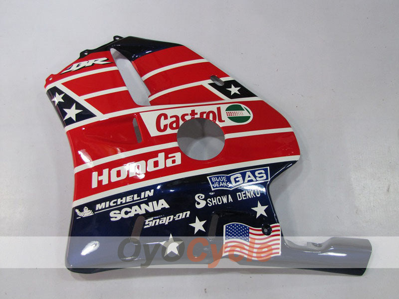 Kit de carénages injection pour CBR250RR 90-94 - Rouge, Bleu - Castrol #OYO87902956