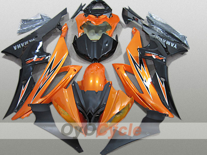 Kit de carénage injecté pour YZF-R6 08-16 - Orange, Noir - Style usine #OYO87904741 Image principale du produit