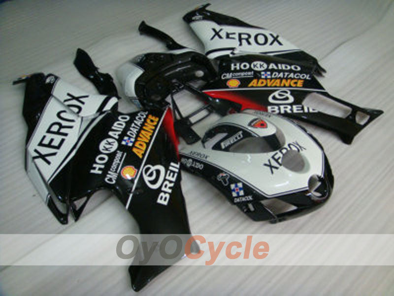 Kit de carénage à injection pour Ducati 749 05-06 - Blanc, Noir - Xerox #OYO87902165