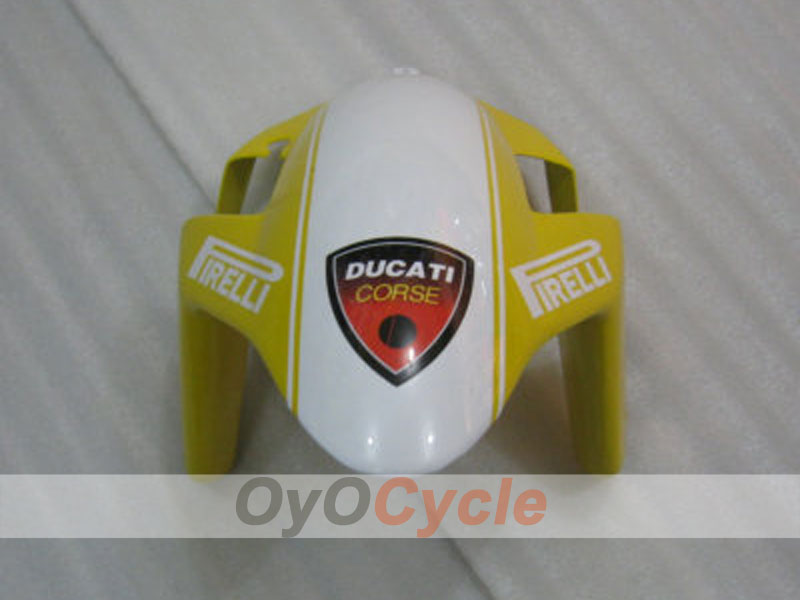 Kit de carénage injecté pour Ducati 999 05-06 - Jaune, Blanc - Xerox #OYO87902380