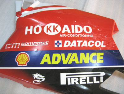 Kit de carénage à injection pour Ducati 749 05-06 - Rouge, Blanc - Xerox #OYO87902163