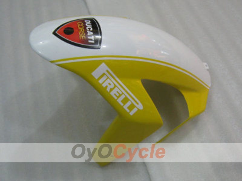 Kit de carénage injecté pour Ducati 999 05-06 - Jaune, Blanc - Xerox #OYO87902380
