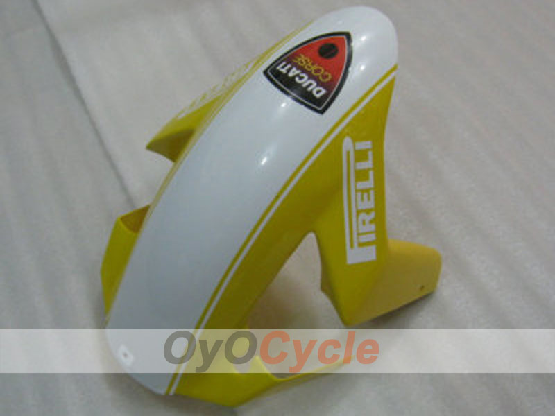 Kit de carénage à injection pour Ducati 749 05-06 - Jaune, Blanc - Xerox #OYO87902164