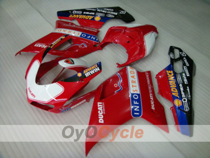 Kit de carénage injecté pour Ducati 848 08-13 - Rouge, blanc - Performance #OYO87902212 Image secondaire du produit