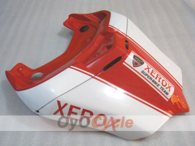 Kit de carénage à injection pour Ducati 749 05-06 - Rouge, Blanc - Xerox #OYO87902163