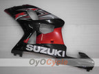 Kit de carénage à injection pour GSX R600 01-03 - Rouge, Noir - Style d'usine #OYO87901069