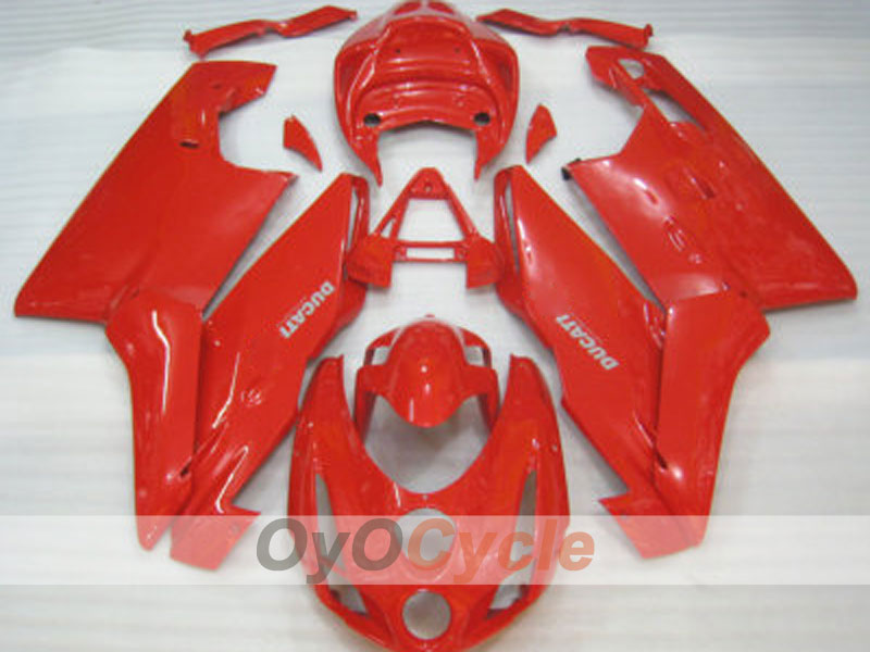 Kit de carénage injecté pour Ducati 749 03-04 - Rouge - Style usine #OYO87902113