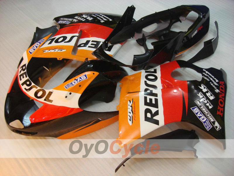 Kit de carénages à injection pour CBR1100XX 96-07 - Rouge, noir - Repsol #OYO87902816