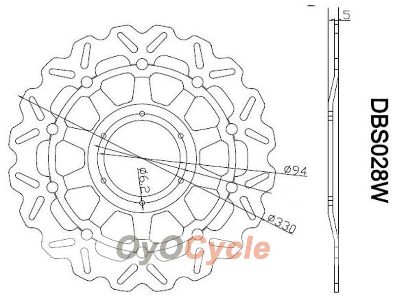 Disques de frein pour Honda CBR900RR 929 00-01 #OYO87903399