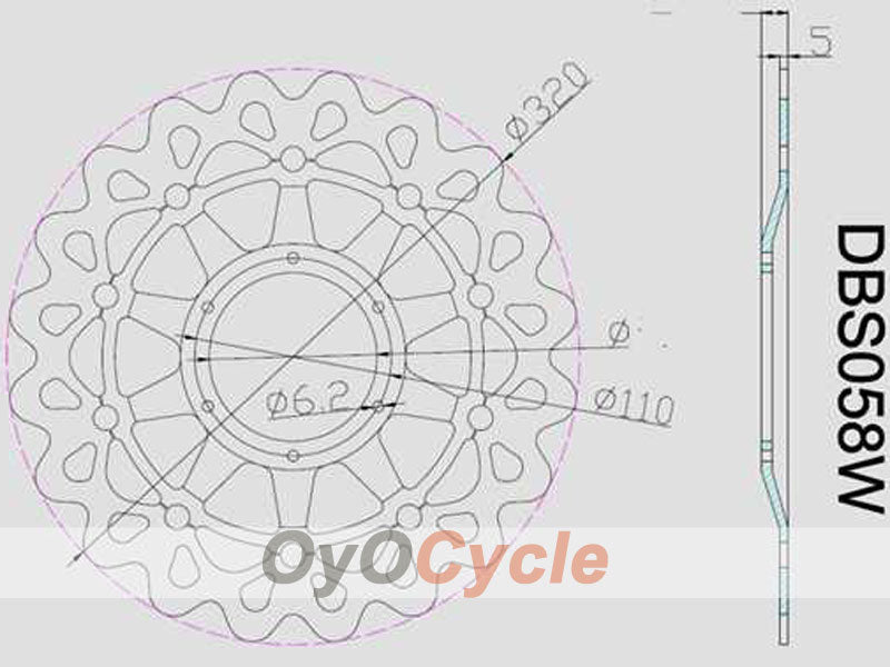 Disques de frein pour Honda CBR1000RR 08-11 #OYO87903407