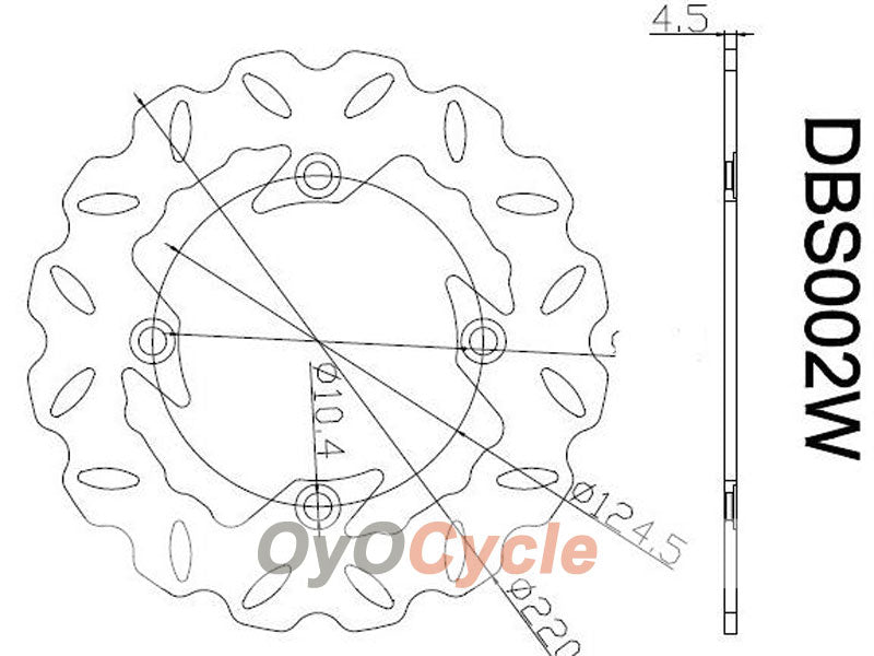 Disques de frein pour Honda CBR1000RR 06-07 #OYO87903406