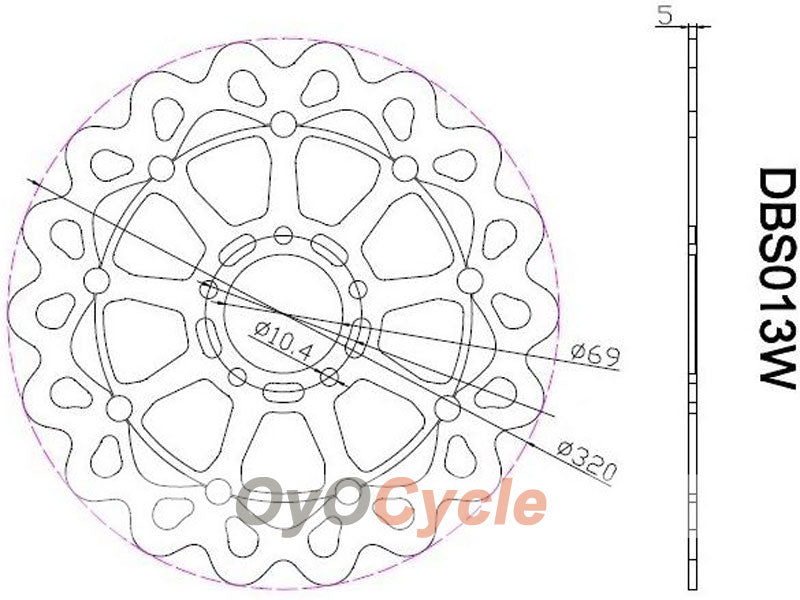 Disques de frein pour Suzuki GSXR750 96-03 #OYO87903423