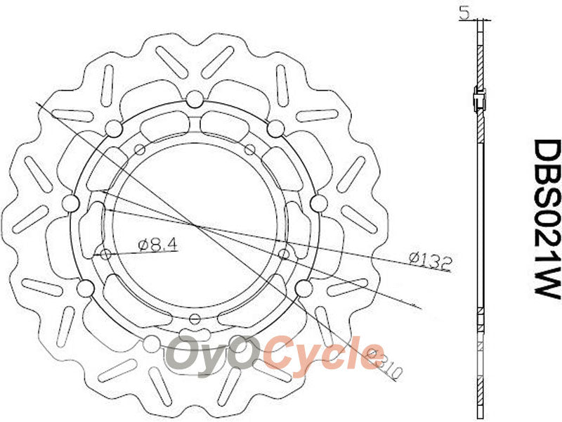 Disques de frein pour Yamaha YZF-R1 07-11 #OYO87903463
