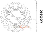 Disques de frein pour Yamaha YZF-R6 03-04 #OYO87903473