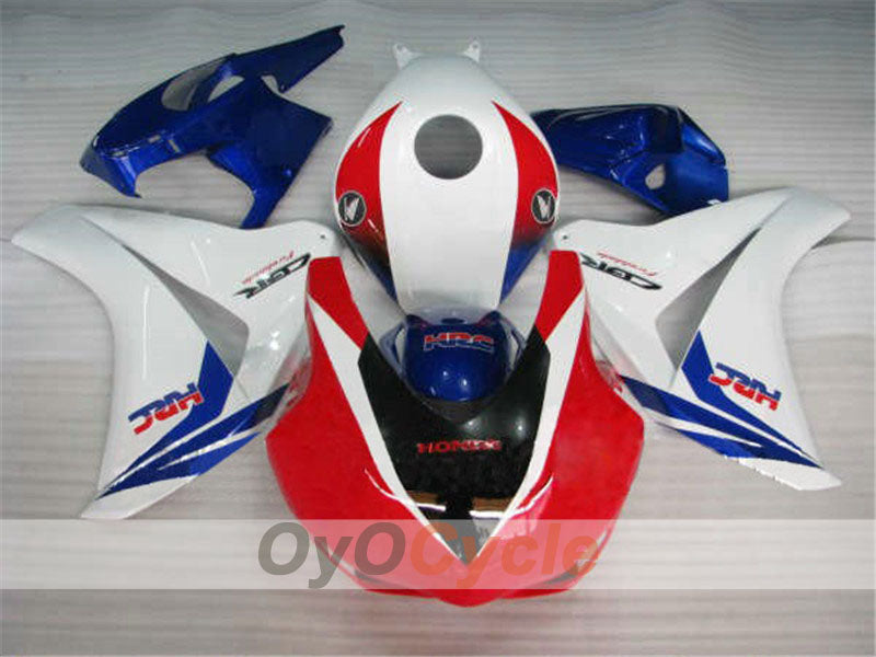 Kit de carénage injecté pour CBR1000RR 08-11 - Rouge, Blanc - Style usine #OYO87900705