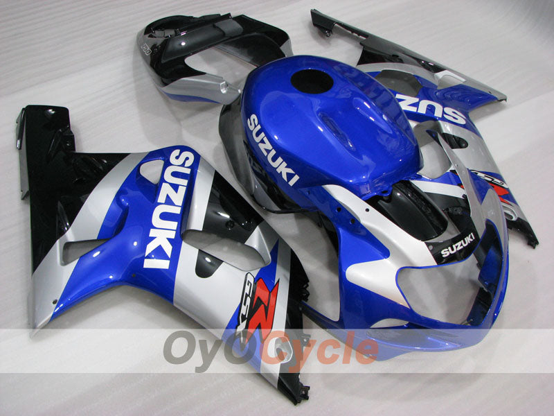 Kit de carénage injecté pour GSX R750 00-03 - Bleu, noir - Style d'origine #OYO87905132
