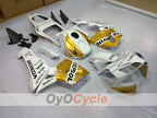 Kit de carénage à injection pour CBR600RR 03-04 - Blanc, Or - Repsol #OYO87902563