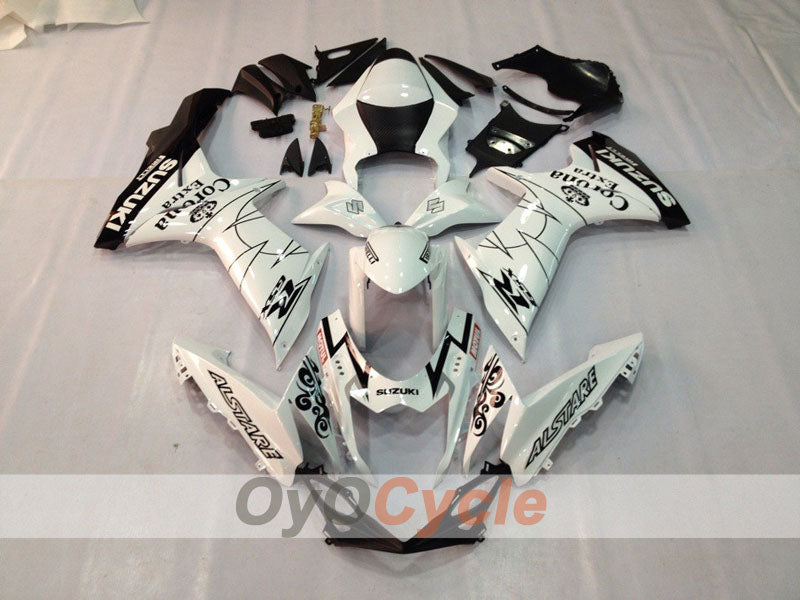Kit de carénage à injection pour GSX R600 11-26 - Blanc, Noir - Corona #OYO87901677