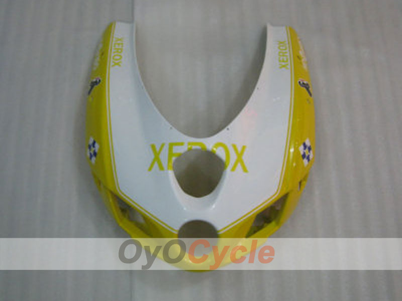 Kit de carénage à injection pour Ducati 749 05-06 - Jaune, Blanc - Xerox #OYO87902164