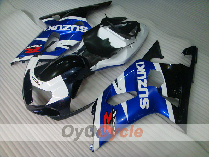 Kit de carénage injecté pour GSX R750 00-03 - Bleu, noir - Style usine #OYO87905175 Image principale du produit