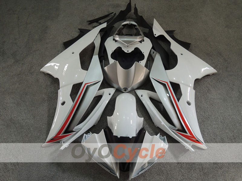 Kit de carénages d'injection pour YZF-R6 08-16  - Blanc - Style usine #OYO87904752 Image principale du produit