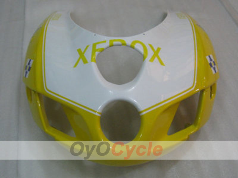 Kit de carénage à injection pour Ducati 749 05-06 - Jaune, Blanc - Xerox #OYO87902164