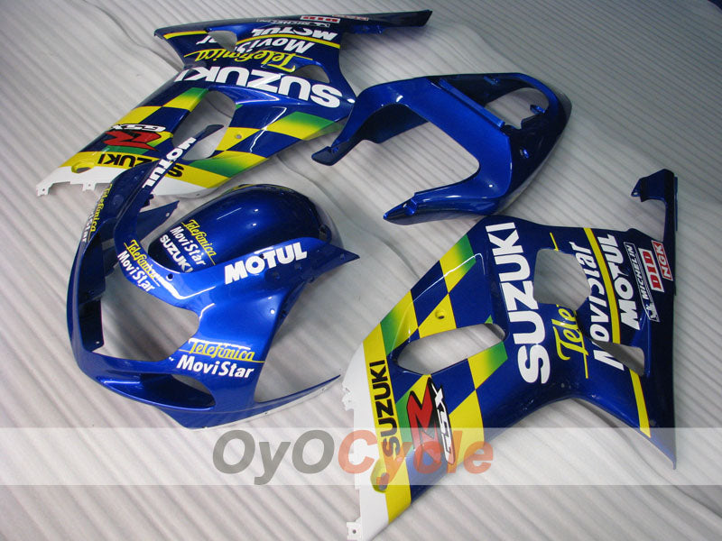 Kit de carénage à injection pour GSX R600 01-03 - Bleu - MOTUL #OYO87905083