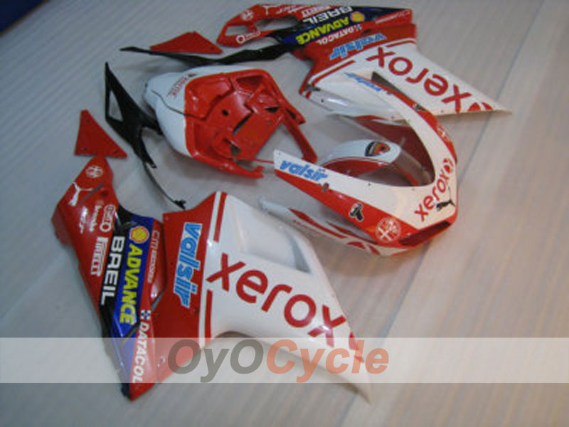 Kit de carénage injecté pour Ducati 848 08-13 - Rouge, blanc - Xerox #OYO87902216 Image secondaire du produit