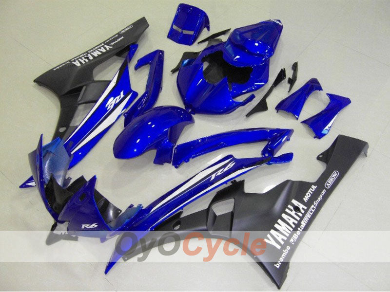 Kit de carénage injecté pour YZF-R6 06-07 - Bleu, noir, mat - MOTUL #OYO87900937 Image principale du produit