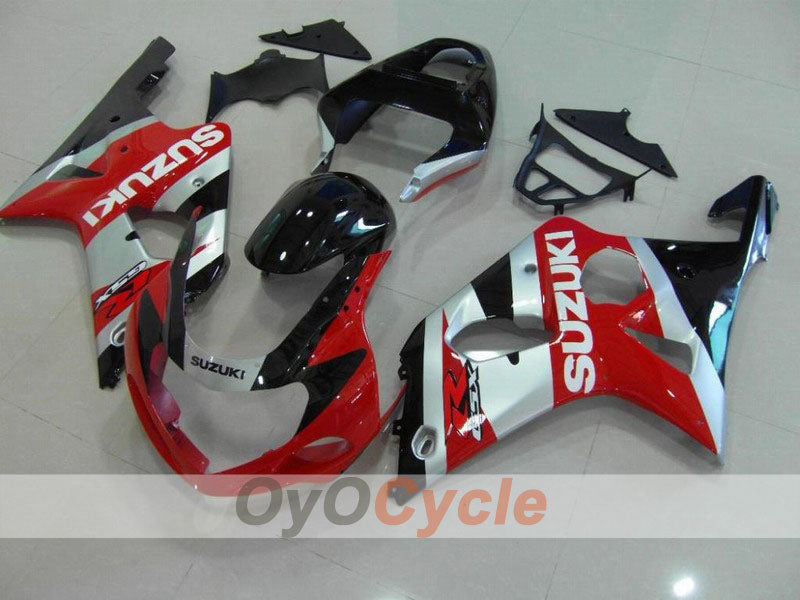 Kit de carénage à injection pour GSX R1000 00-02 - Rouge, noir - Style usine #OYO87901748 Image principale du produit