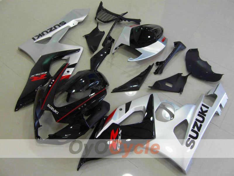 Kit de carénages injectés pour GSX R1000 05-06 - Noir, argent - Style usine #OYO87901997 Image principale du produit