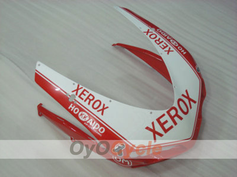 Kit de carénage injecté pour Ducati 1098 07-09 - Rouge, blanc - Xerox #OYO87902220