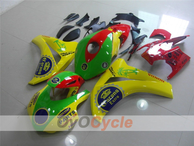 Kit de carénage injecté pour CBR1000RR 08-11 - Rouge, Jaune - Corona #OYO87900655 Image principale du produit
