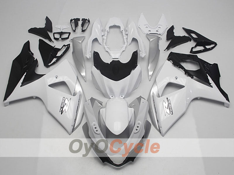 Kit de carénage à injection pour GSX R1000 09-16 - Blanc, Noir - Style usine #OYO87904698