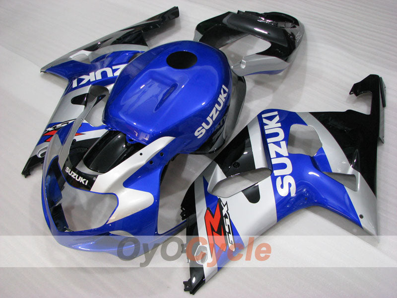 Kit de carénage injecté pour GSX R750 00-03 - Bleu, noir - Style d'origine #OYO87905132