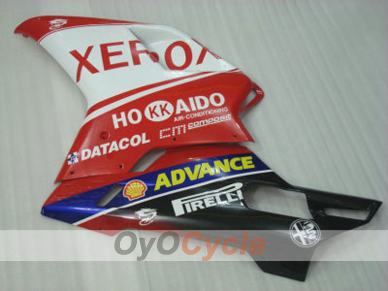 Kit de carénage injecté pour Ducati 1098 07-09 - Rouge, blanc - Xerox #OYO87902220