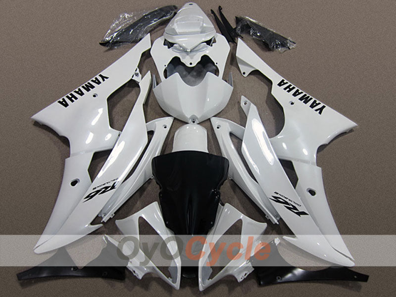 Kit de carénage injecté pour YZF-R6 08-16  - Blanc - Style usine #OYO87904733 Image principale du produit