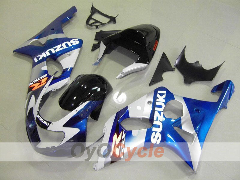 Kit de carénage à injection pour GSX R1000 00-02 - Bleu, noir - Style usine #OYO87901750