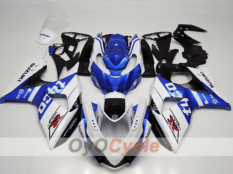 Kit de carénage à injection pour GSX R1000 09-16 - Bleu, Blanc - Style usine #OYO87904700 Image principale du produit